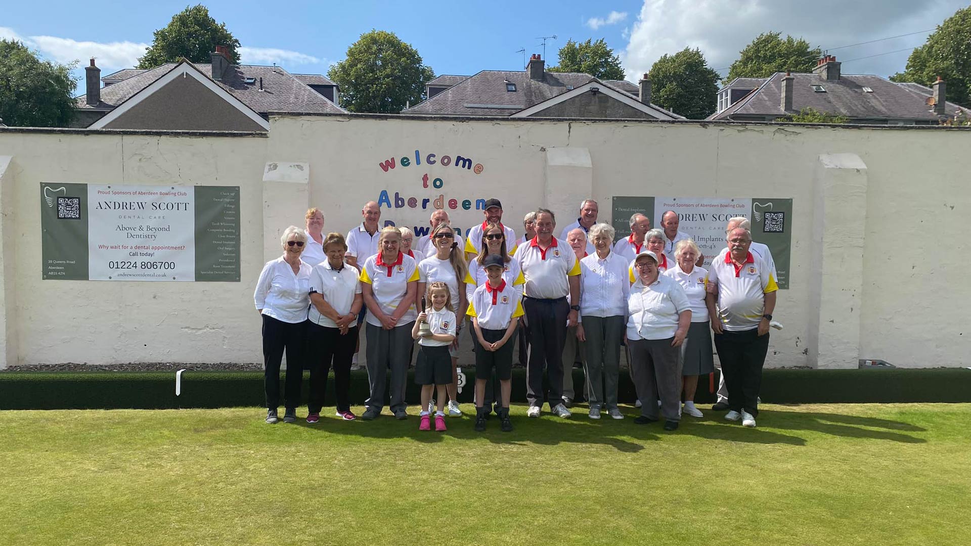 aberdeen bowling club team members gathering